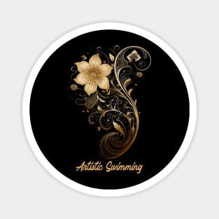 artistic swimming, synchronized swimming, golden dancers v8 Magnet